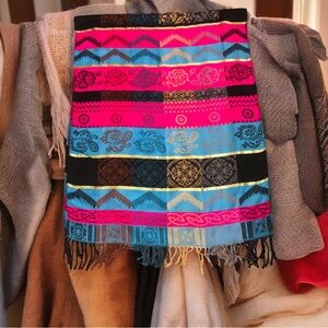 Multicolored scarf 70”